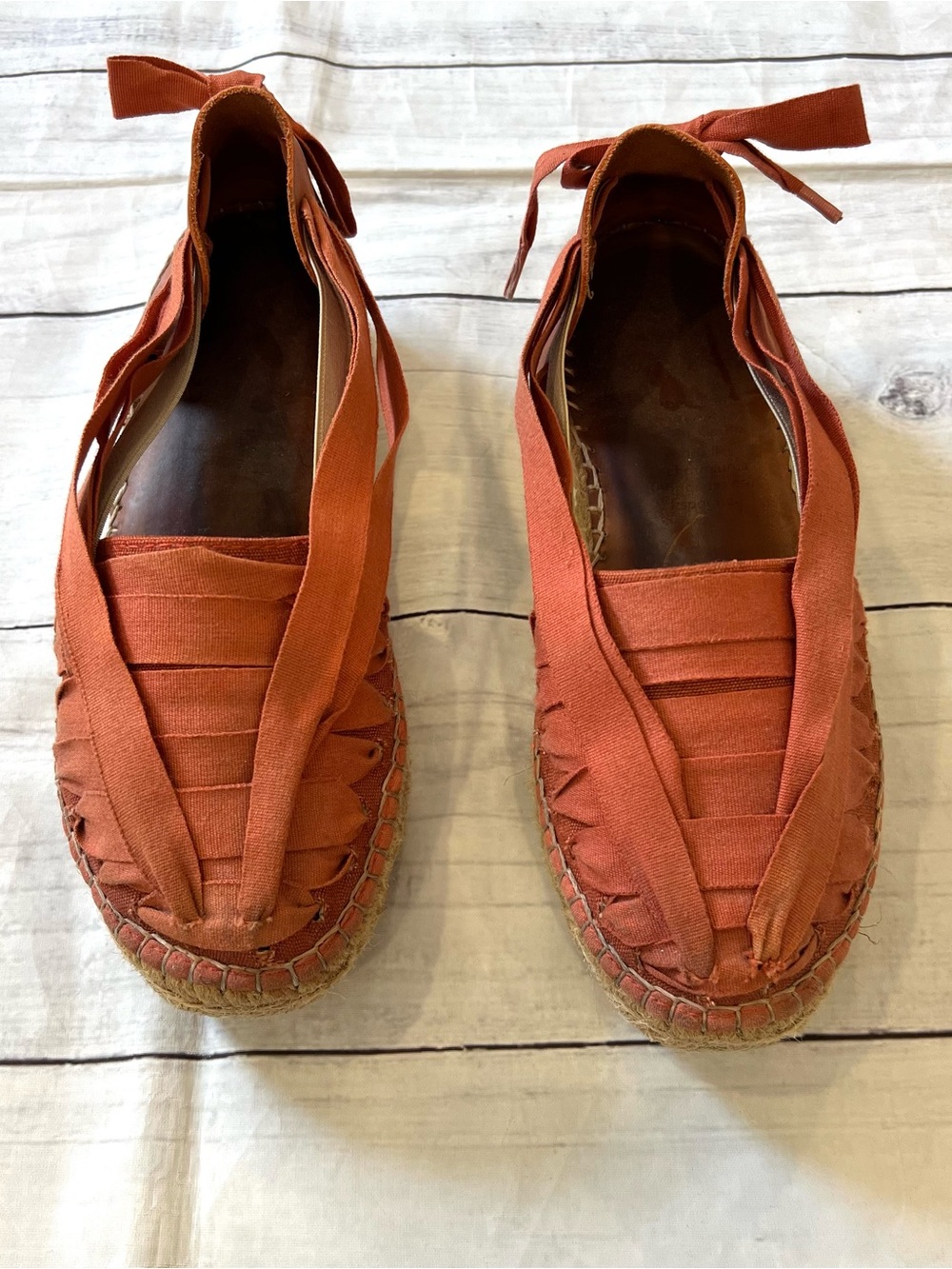 Naguisa Rust Orange Espadrilles
